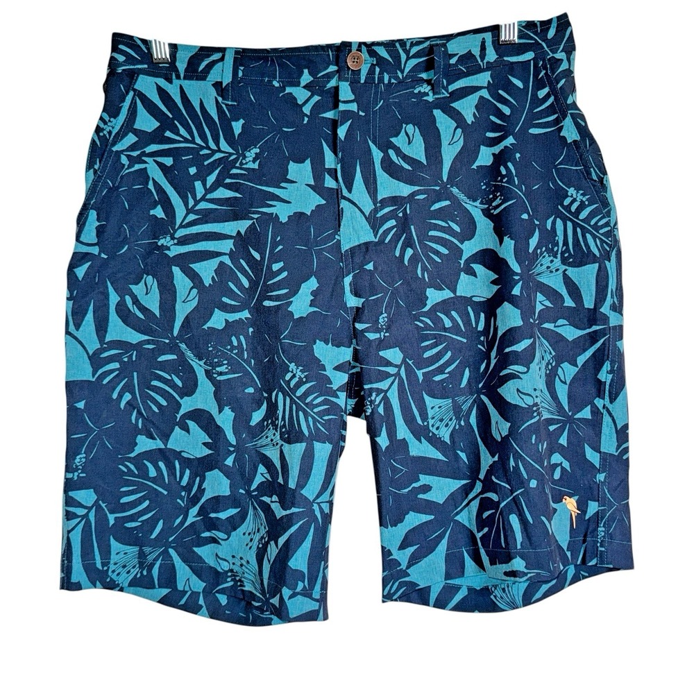 Lightweight Cool Preppy Resort Margaritaville Sz 34 Tropical Print Shorts